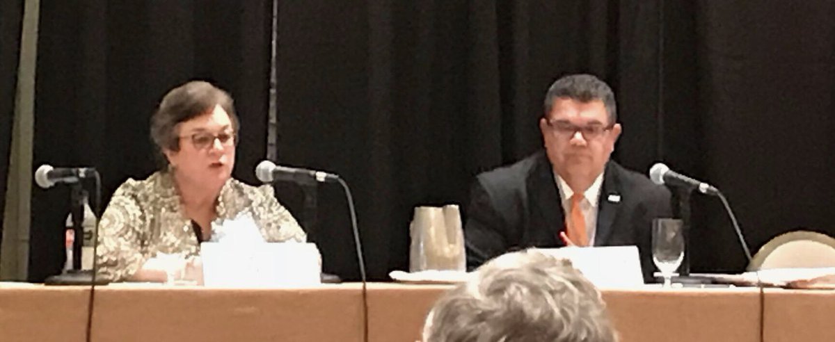 GonzalezRafael's tweet photo. “The Medicare Dynamic Duo.” Thanks Lavonya Chapman, Esq, RN for your preparation and commitment. Another terrific presentation on MSP issues and challenges. Great discussion on conditional payments and set aside allocation industry concerns. @SAWCA #SAWCA2018 https://t.co/rorNgoSTeL