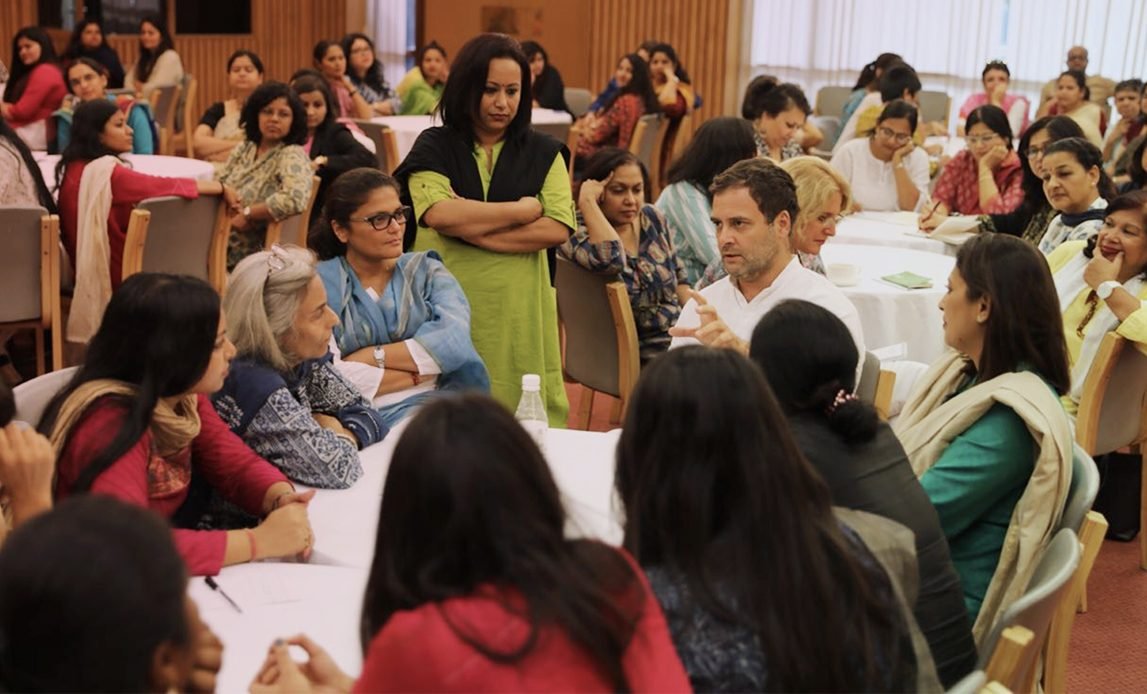 Rahul Gandhi's mansplaining moment. #RahulGandhi #Mansplaining #WomenEmpowerment