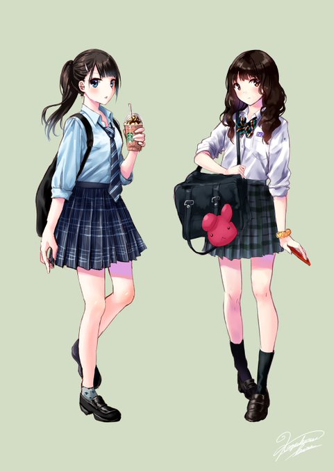 青春女子高生のtwitterイラスト検索結果