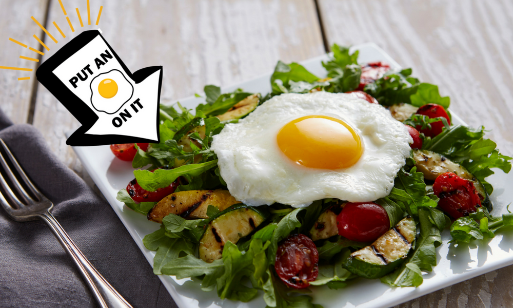 EggNutrition's tweet photo. Want to up your #salad game? Put an egg on it! You'll amp up the flavor and the absorption of Vitamin E. https://t.co/bbPnMeRa0p #putaneggonit #eggtip https://t.co/syuffrWUXt