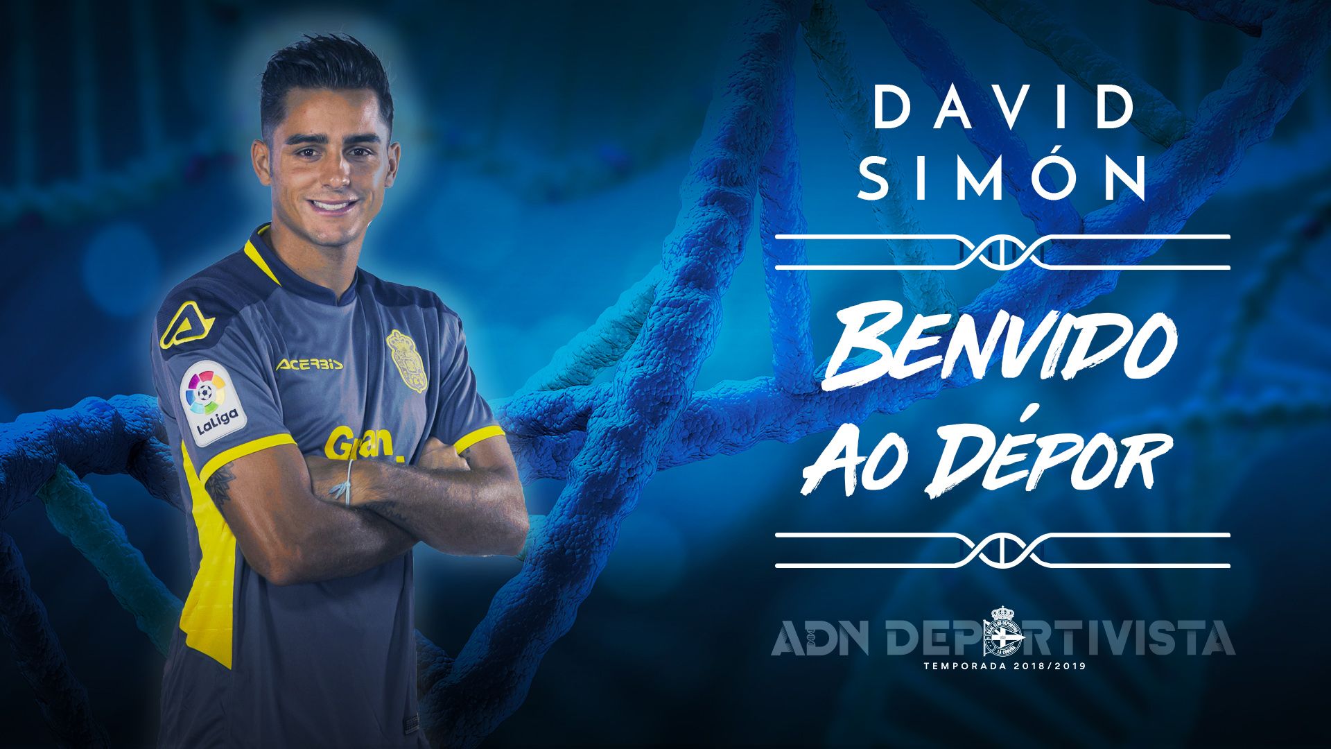 David Simón, nuevo jugador del Dépor (Foto: RCD).