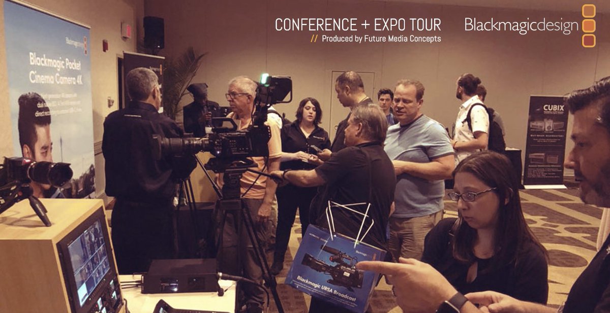 FMC_Conferences's tweet photo. "The conference surprised me for its full immersion into Blackmagic's new editing suite. [...] I left about as fully informed as you could hope to be for a two-day event." -#BlackmagicDesign Tour Attendee DC. 
Next week: #Miami! Get your free #Expo pass : https://t.co/jFcWA9Hq2w https://t.co/0LIJE23b5C