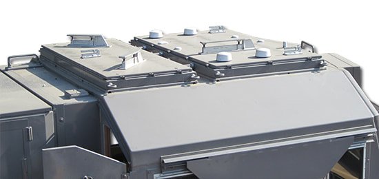 JEM_Comm's tweet image. JEM Antenna Farm-The JEM Antenna Farm is a roof-mounted antenna grouping and spacing system. The Antenna Farm also serves as a cable management receptacle, providing one entry point into the locomotive.