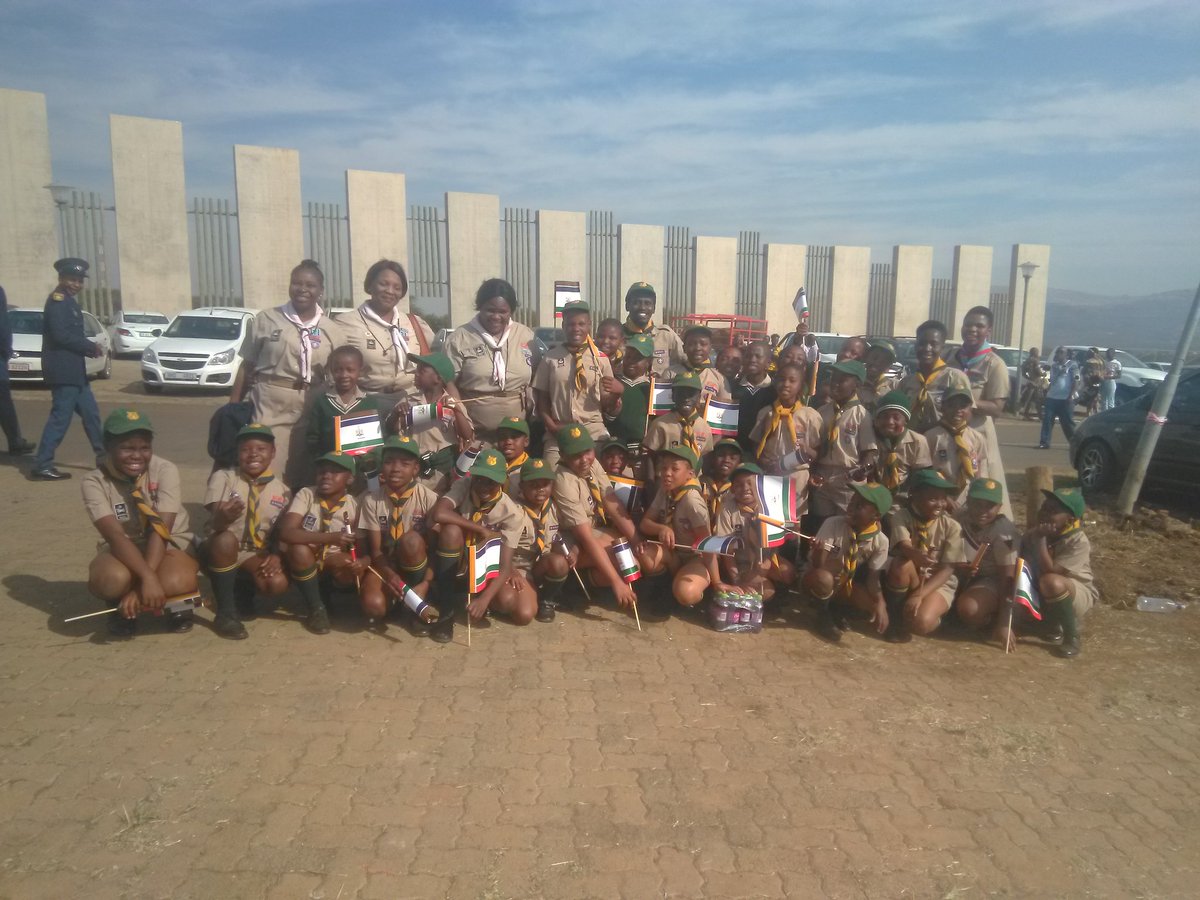 y_khu's tweet photo. Myself, educators and some of my scouts team from Mbhasobheni Primary School @nyokeni to celebrate 70th birthday of King Zwelithini... https://t.co/DBxEbg20OM