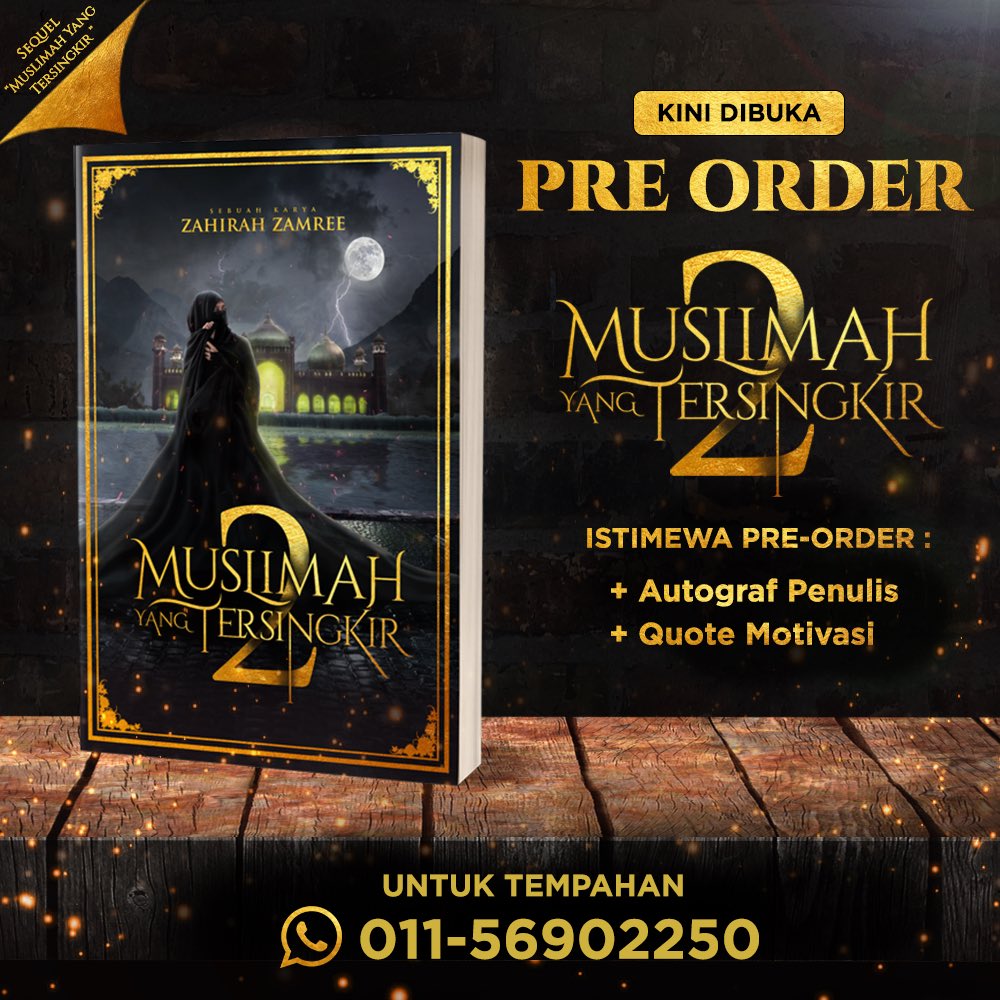 Zhrhs's tweet photo. BUKU BARU 😍😍 PRE ORDER DIBUKA. Whatsapp 011-56902250 untuk tempahan ☺️ https://t.co/HS6v6M41AC