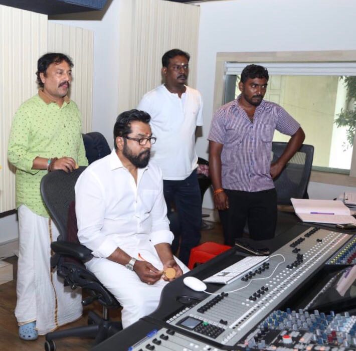 Actor <a href="/realsarathkumar/">R Sarath Kumar</a> @ #Adangathey Dubbing 

<a href="/srigreen_pro/">SriGreenProductions</a> <a href="/shan_dir/">Shanmugam Muthusamy</a> <a href="/gvprakash/">G.V.Prakash Kumar</a>   <a href="/mandybedi/">mandira bedi</a> <a href="/Surbhiactress/">Surbhi</a> <a href="/iYogiBabu/">Yogi Babu</a> <a href="/Arunrajakamaraj/">Arunraja Kamaraj</a> <a href="/bladeshankar/">Rj BladeShankar</a> <a href="/onlynikil/">Nikil Murukan</a>