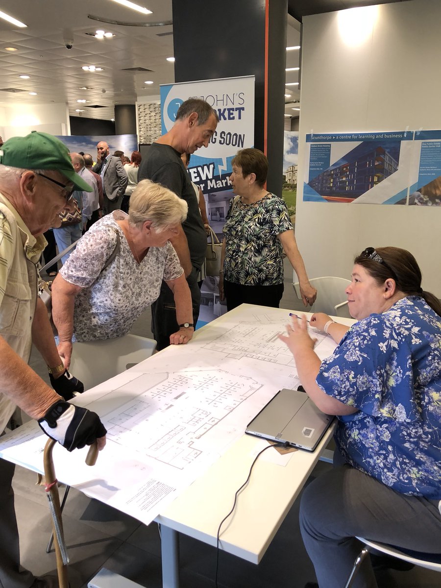 NorthLincsCNews's tweet image. Great turnout this morning to see plans for new £4m+ indoor market for Scunthorpe. Lots of interest &amp;amp; positive comments. We’re open until 4 today so come see us @ the former BHS, Jubilee Way