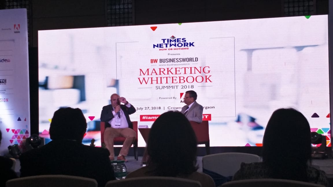 DigitalMktAsia's tweet photo. Fireside Chat Session: Business Is Marketing &amp; Marketing Is Business by Dr. Ashok Kumar Gupta, Chairman, @ZircaDigital Solutions &amp; Aidem Ventures with Dr. Annurag Batra at @BWBusinessworld Marketing Whitebook Summit 2018, Powered by @Adobe at @CrownePlazaGGM 
#iammarketer https://t.co/Mzx6ZW1qDZ