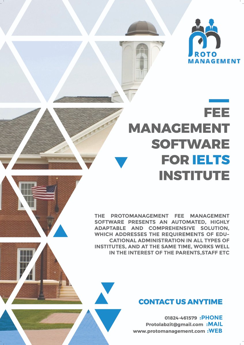 protomanagement's tweet image. #feemanagementsoftware #feesoftware #onlinefee #ieltsfeesoftware #collegefeesoftware #newsoftware #managementfeesoftware #payfee #feepayonline #bestfeesoftware #coachingclassfee #onlinefee #feepaytm #feepayu #feepayjust #feepay #payfee
protomanagement.com