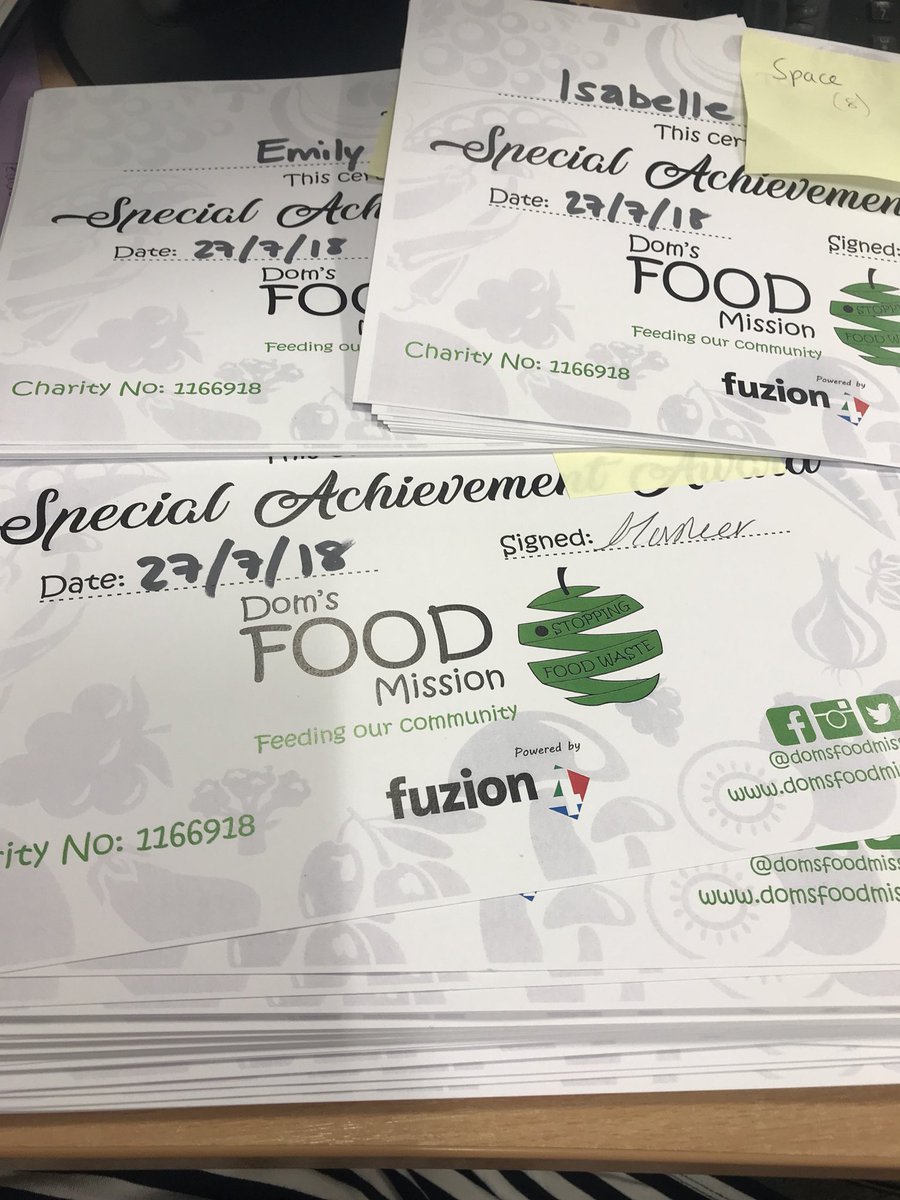 MissTasker_TSLA's tweet photo. Look at all these certificates! 120 @sl_academy students have been working with @domsfoodmission this week preparing meals for members of our community who need them most ❤️ https://t.co/diedJv46jP