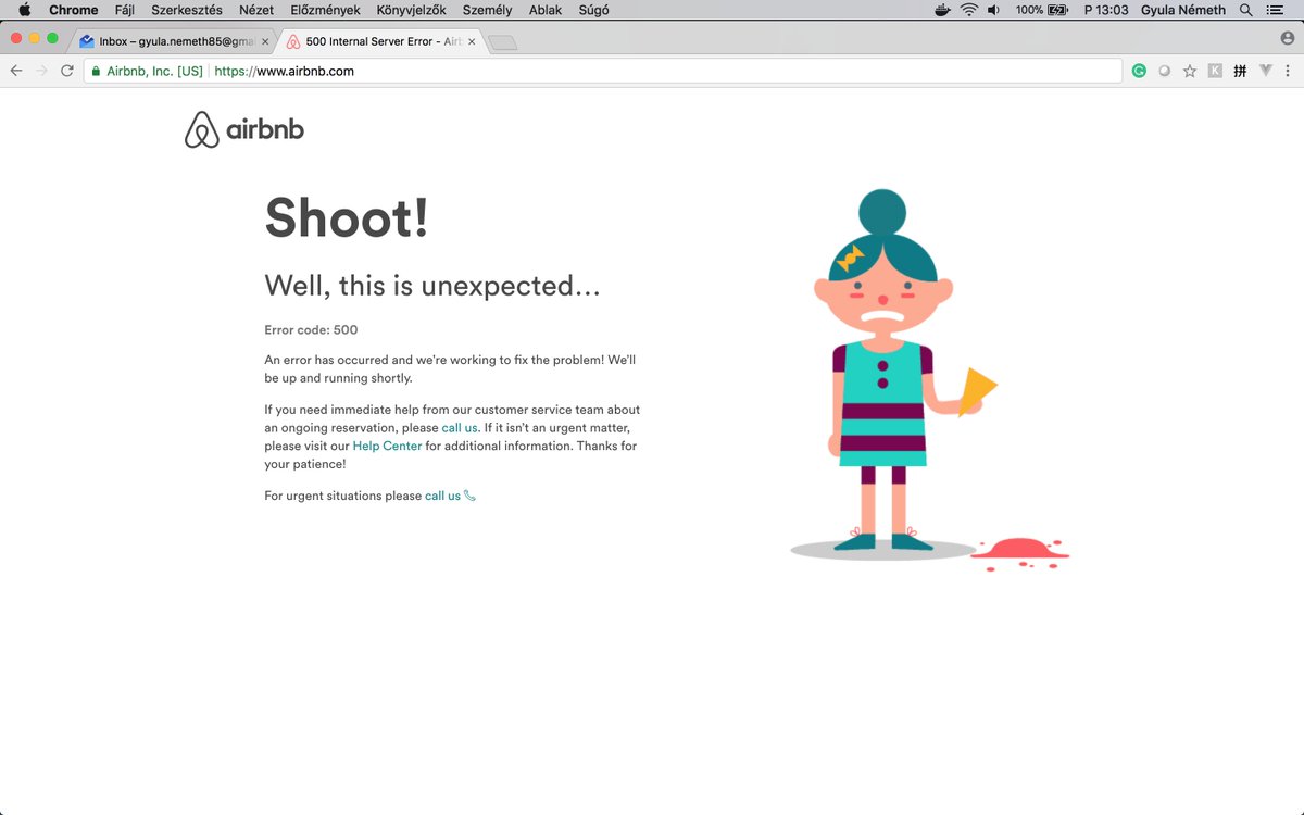 gyulanemeth85's tweet image. Coolest internal server error page ever! :D
#internalservererror #http #ERROR