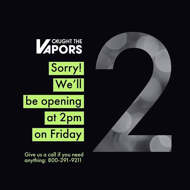 We'll be opening at 2pm today! Sorry for the inconvenience. ift.tt/2AcKLzh