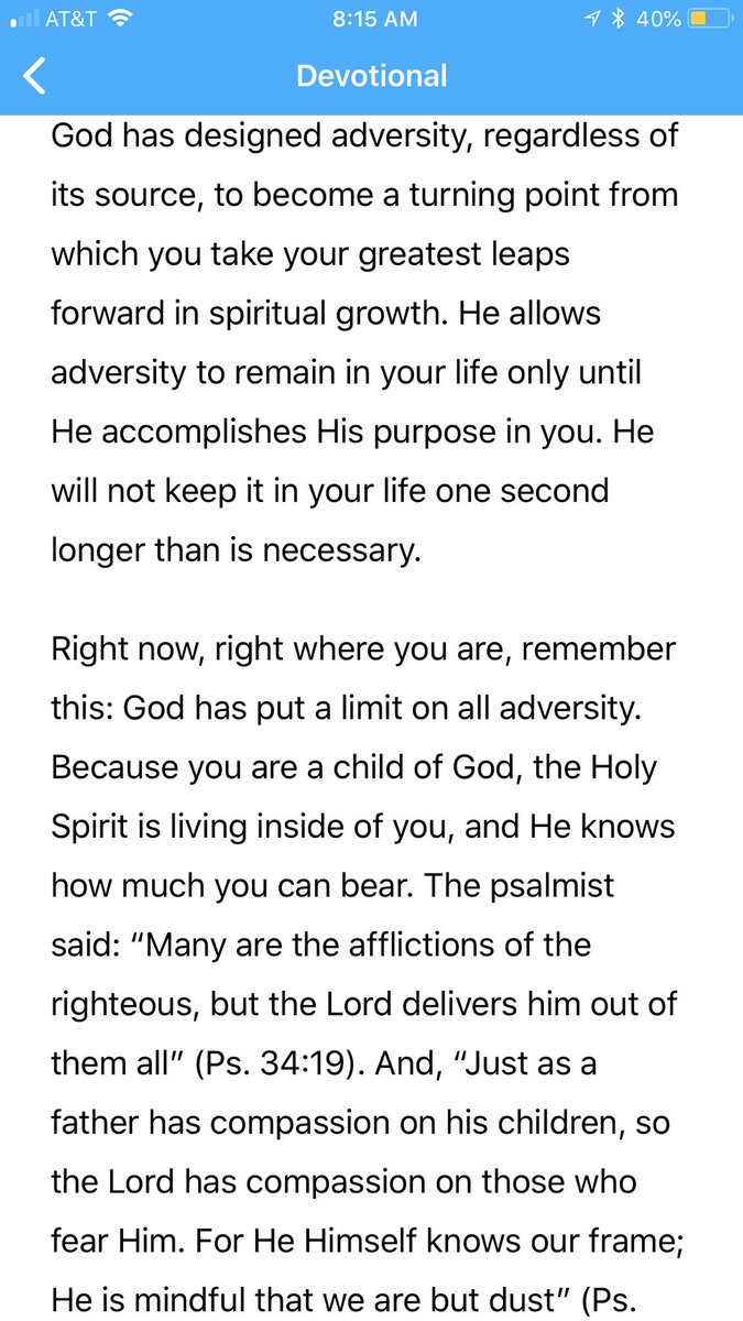 tm_squared's tweet image. Love that my daily devotionals can speak to us in so many ways. Let adversity build you up not tear you down. #HeIsGood