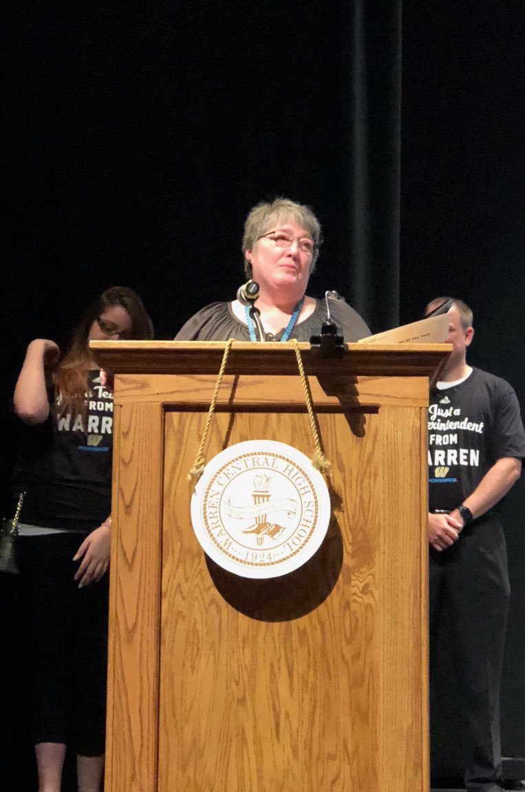 Couldn’t be prouder of Mrs. Crabtree, MSD Warren Support Staff of the Year! ❤️ #RPIApride #WEaretheKey