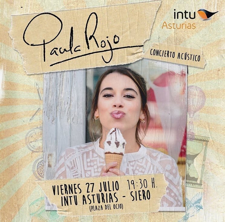 Recuerda que hoy tienes una cita con <a href="/PaulaRojo90/">Paula Rojo</a> a partir de las 19:30 h en @intuAsturias ! No te lo pierdas!