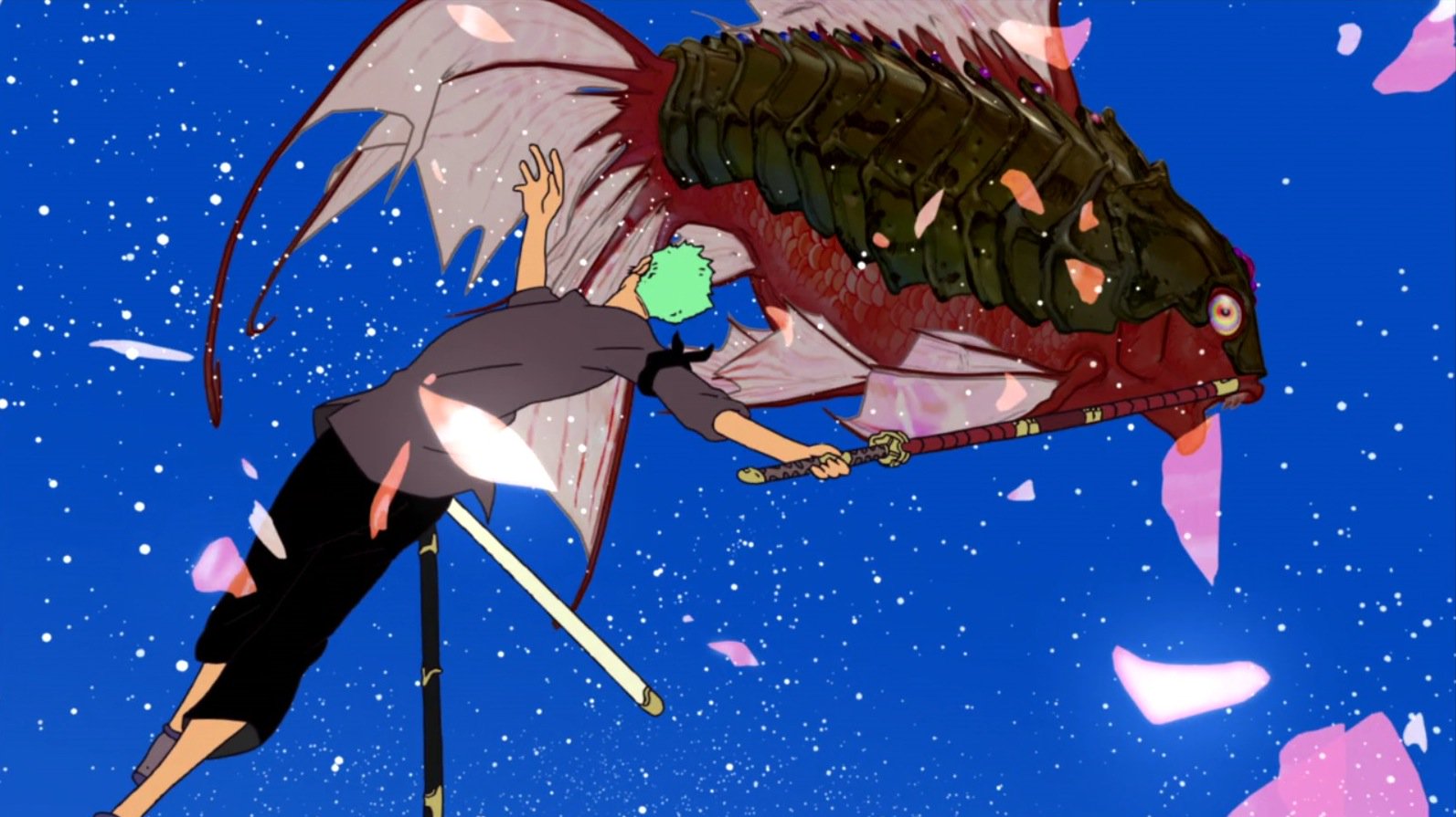 マナミーjr בטוויטר 個人的に細田守監督の作品で一番大好きな One Piece オマツリ男爵 と秘密の島 は綺麗で鮮やかな色使いの独特な作画が素敵だけど内容は中々の鬱 グロいストーリーで面白いからオススメです