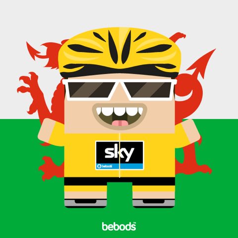 bebods's tweet photo. @TeamSky @GeraintThomas86 go and smash it today G from Bebods studio #teamsky #GeraintThomas #TDF18 https://t.co/yFN7vwJ5QW