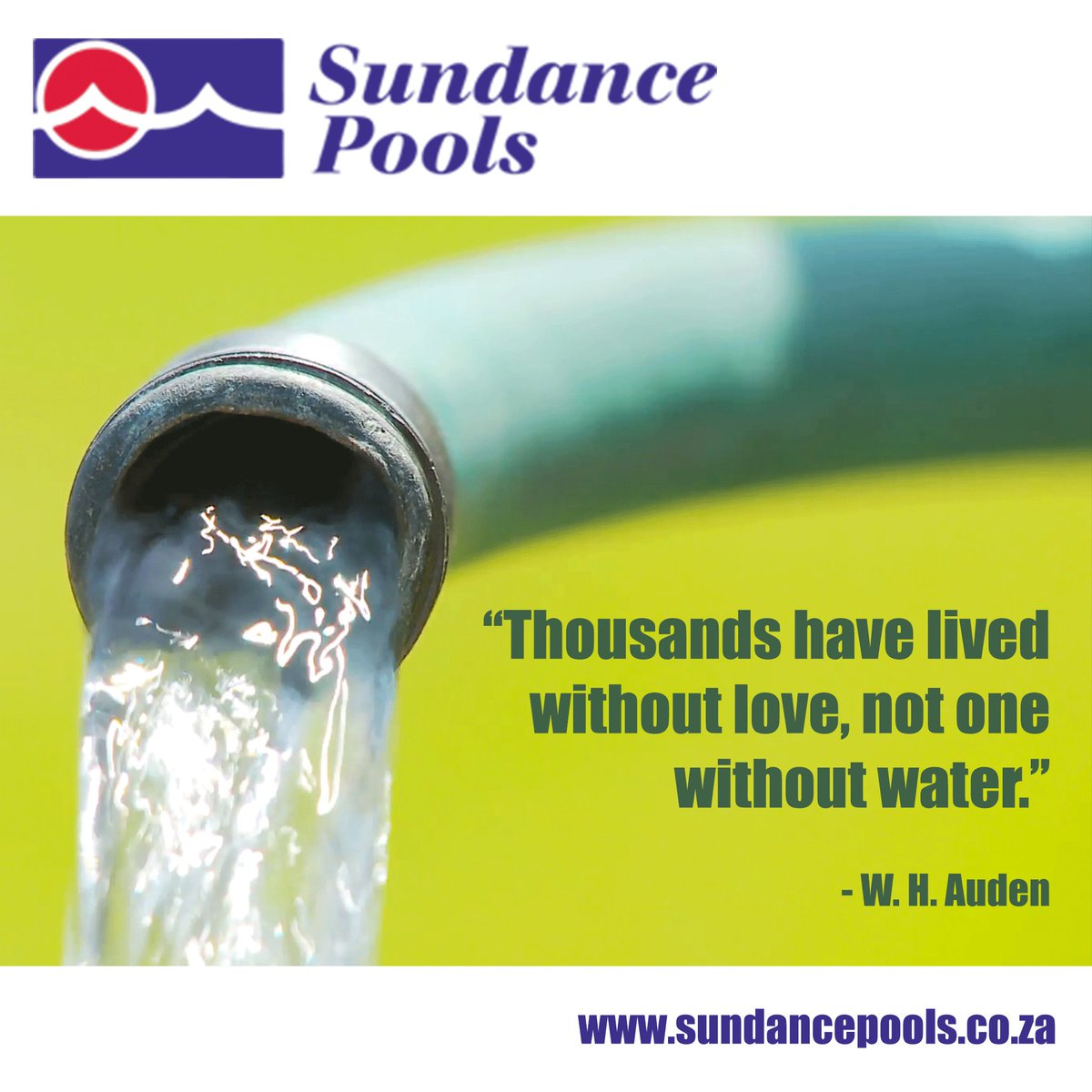 sundancepool's tweet photo. Water is life! Care a little and save a lot.
#SaveWater #CapeTownDrought https://t.co/jWHsLq3EX0