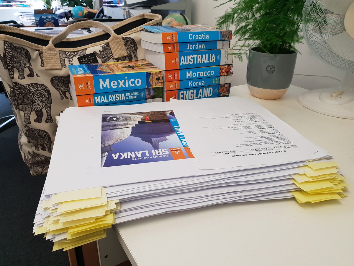 Think I got them all? Hope this isn't a reflection of my editing. The Rough Guide to #SriLanka, proofread today and coming to a bookshop near you soon. Thanks to <a href="/GavinThomasTrav/">GavinThomasTravel</a> for being an absolute delight to work with.