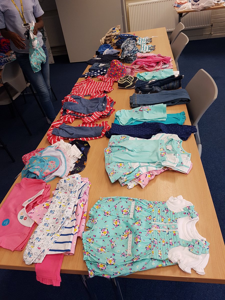 juliehwhg's tweet photo. whg Schools Out project in progress.... a "hand up not a hand down" for families during the summer hols.  Fabulous new children's clothes and food hampers donated by local businesses and whg colleagues. Thank you as every bit helps......@walsallwhg https://t.co/Uf3rxUios8