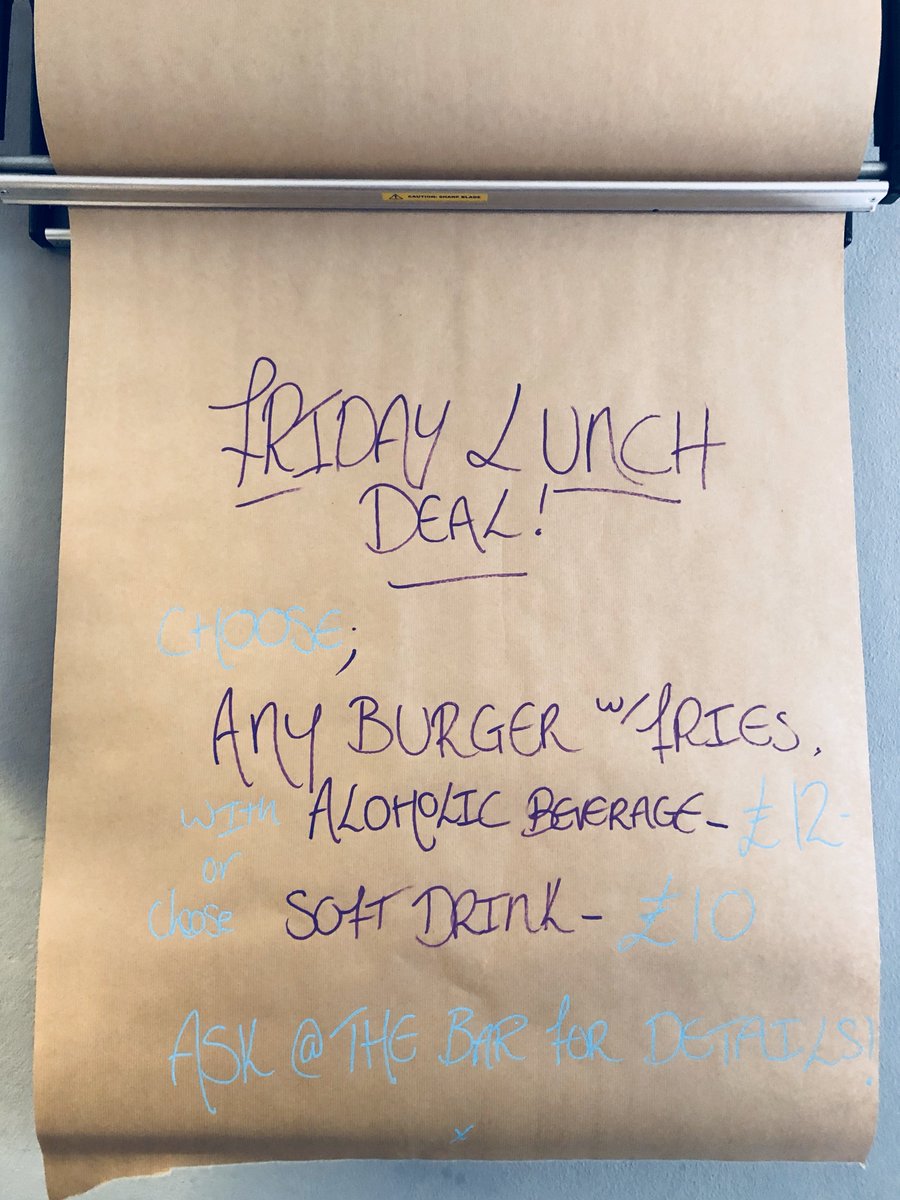 #DidYouKnow that we are open from 12pm every Friday, for the summer!
Also extended opening hours throughout the rest of the week! #Yay

Each Friday we are offering a Different #LunchSpecial!
You lucky people!

This week is the classic; #BurgerAndFries
<a href="/MaltPepperLDN/">Malt + Pepper</a> #SW4 #Tasty