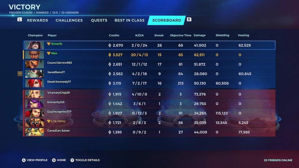 Riderthefrog's tweet photo. Not bad matches for me! 
#Paladins #NintendoSwitch https://t.co/CqzJJWwu9V