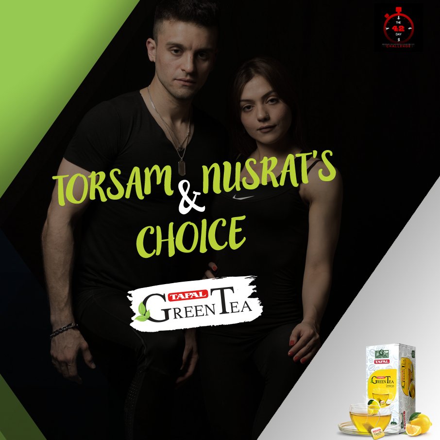 TapalGreenTea's tweet photo. Tapal Green Tea is your ultimate pre-workout drink recommended by fitness gurus Torsam and Nusrat of the Forty Two Day Challenge.
#FitHongiMein #TapalGreenTea #42DC https://t.co/Ce2Z0ZM9bg