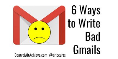 ericcurts's tweet photo. 6 Ways to Write Bad Gmails https://t.co/B39kscxzWt #edtech https://t.co/WICCBRuu7w