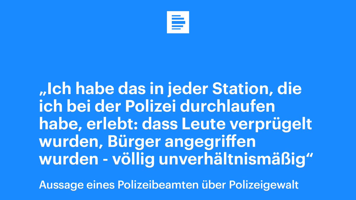 Wenn Polizisten in Deutschland Straftaten begehen, werden sie nur selten zur Verantwortung gezogen – begünstigt durch ein System, das ihre Vergehen nicht unabhängig untersucht: Polizeigewalt in Deutschland - Das Feature 🎧: deutschlandfunk.de/polizeigewalt-…