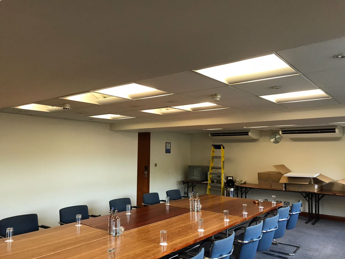 LightsaveLtd's tweet image. Another Supply and Install completed of @integralLED 600x600 LED Panels into @HIPeterboroWest @valorhotelsEU Before During and after pictures. not only saving the property Money on Utility Bills but also increased the Lumen output. #Lightsave #IntegralLED #IHG