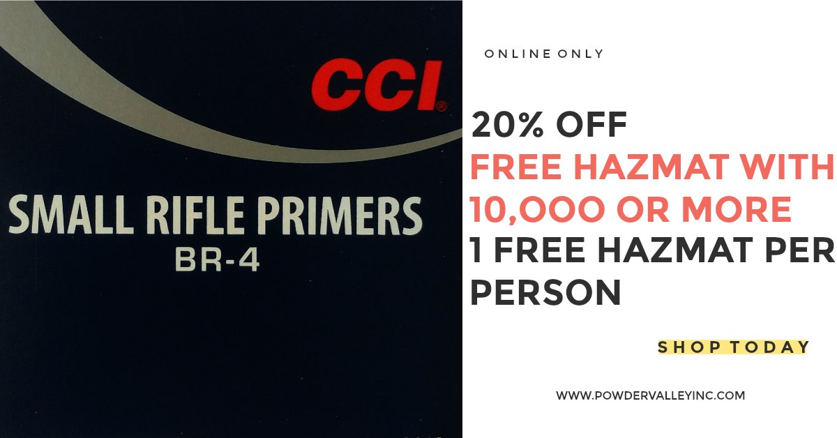 Powder Valley on Twitter "ONLY 3 DAYS LEFT!! CCI BR4 Small Rifle