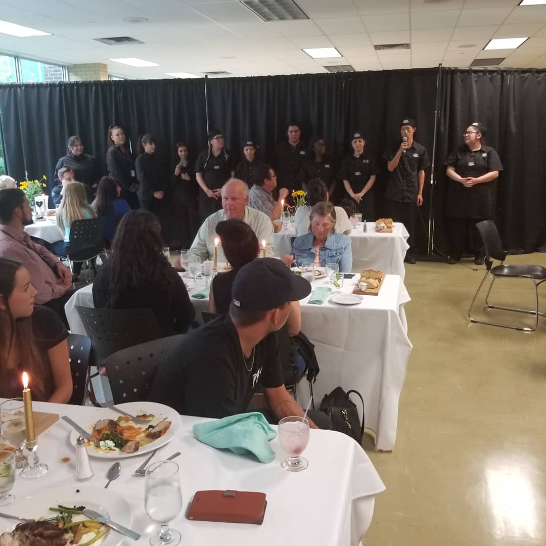 Had a great meal made and served by our STSC students.