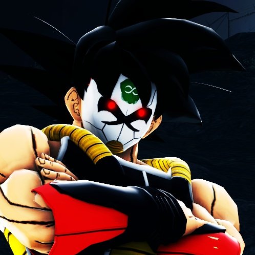 The masked saiyan crossed his arms as he appears in front of @SluttyFemBuu then he takes off his mask and gives her a quick kiss on the nose in return she gave him, he puts his mask back and is about to fly off