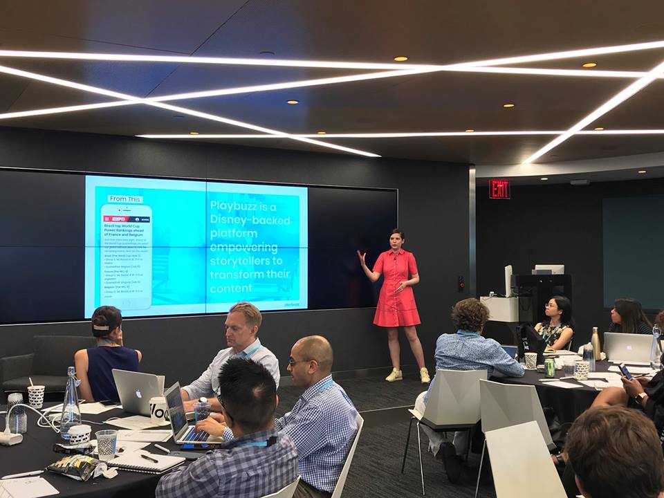 PlaybuzzBiz's tweet image. #throwback to when our Chief Storyteller Shachar spoke at NYC's @DCNorg's Video Day on how to create and monetize video with Playbuzz Video! #GettingBuzz #DigitalContentNext #DCN2018