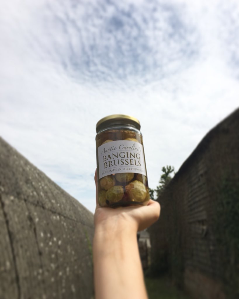 Bored of the summer heat and dreaming of Christmas? These ‘Banging Brussels’ will be right up your street! New in store today🎅🏼🎄☃️ #bangingbrussels #brusselsprouts #christmas #itstoohot #byesummer #christmas2018 #pickledbrussels #localproduce