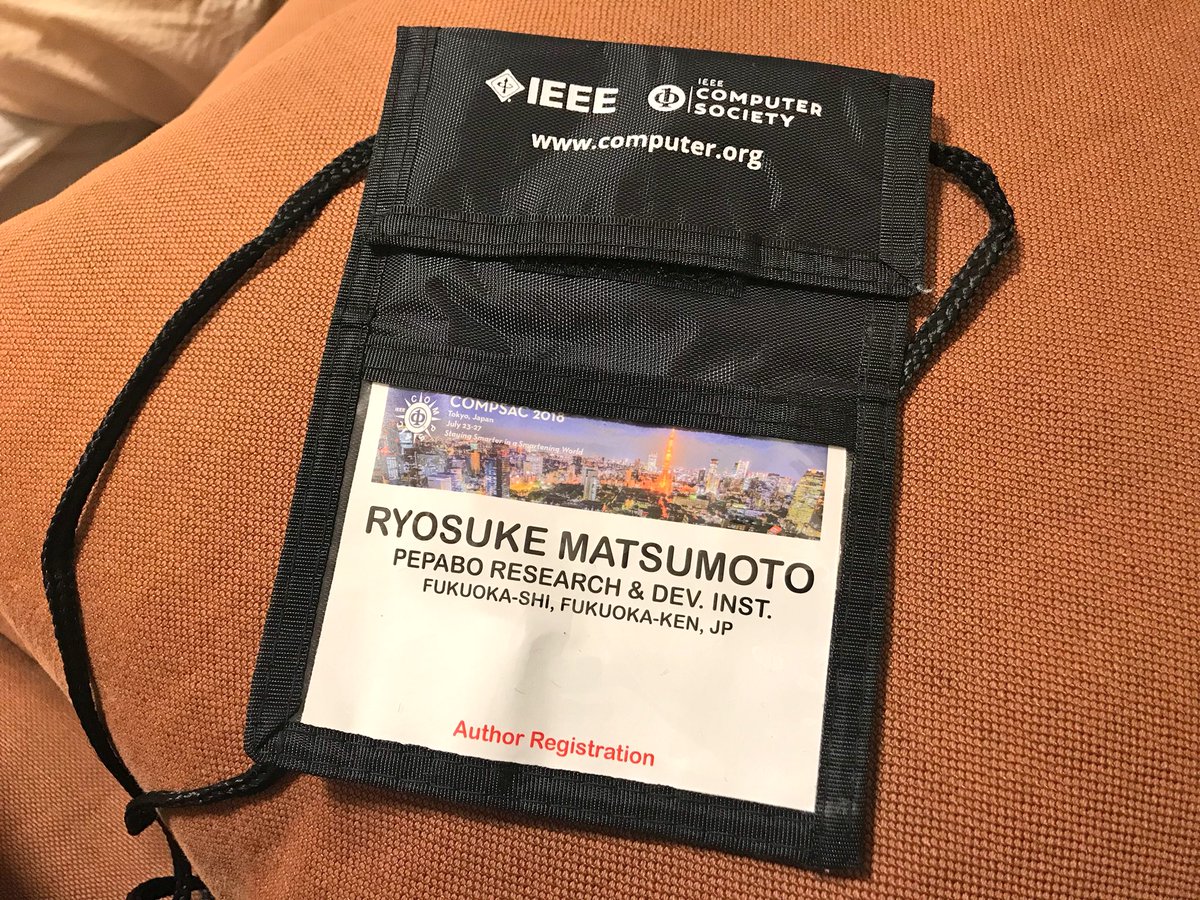 matsumotory's tweet image. Pepabo Research & Dev. Inst. いい感じ。お疲れ様でした #IEEE #compsac #pepaken #pepabo
