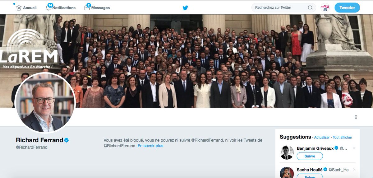 SyndicatFamille's tweet photo. Quoique député et président @LaREM_AN, @RichardFerrand semble ne supporter ni les débats ni la démocratie. La "République inaltérable" a tout d'un vieux monde. https://t.co/IYmmLTptDa