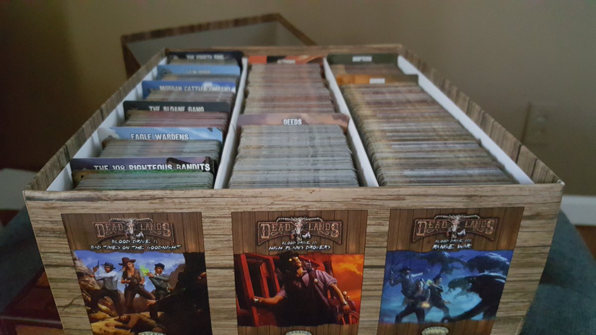 bestsuikodener's tweet photo. Glorious, glorious organization. Now to never play this and ruin my sorting. #doomtownreloaded https://t.co/Y9MnV8XSZa