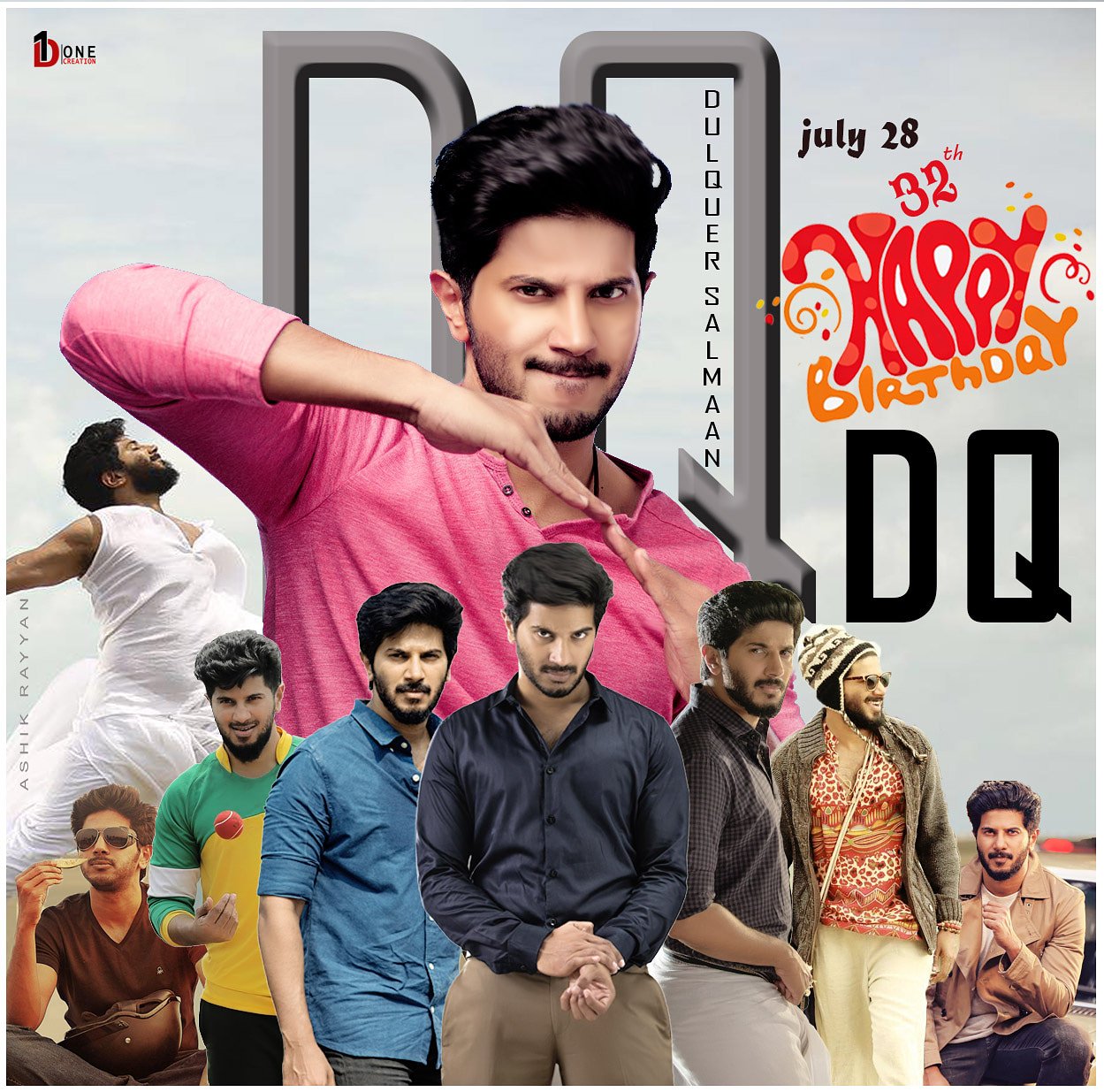 Wishing DQ Happy Birthday  Dulquer Salmaan 
Fans Common DP   