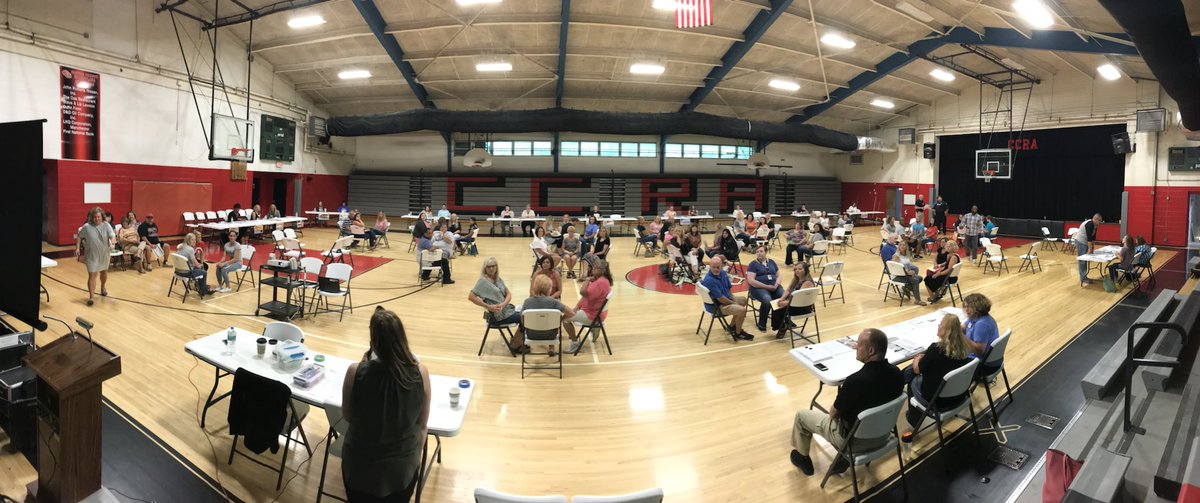 LDMcfall's tweet photo. Getting the poverty simulation underway #TeamCoffee https://t.co/QmR8olgNHf