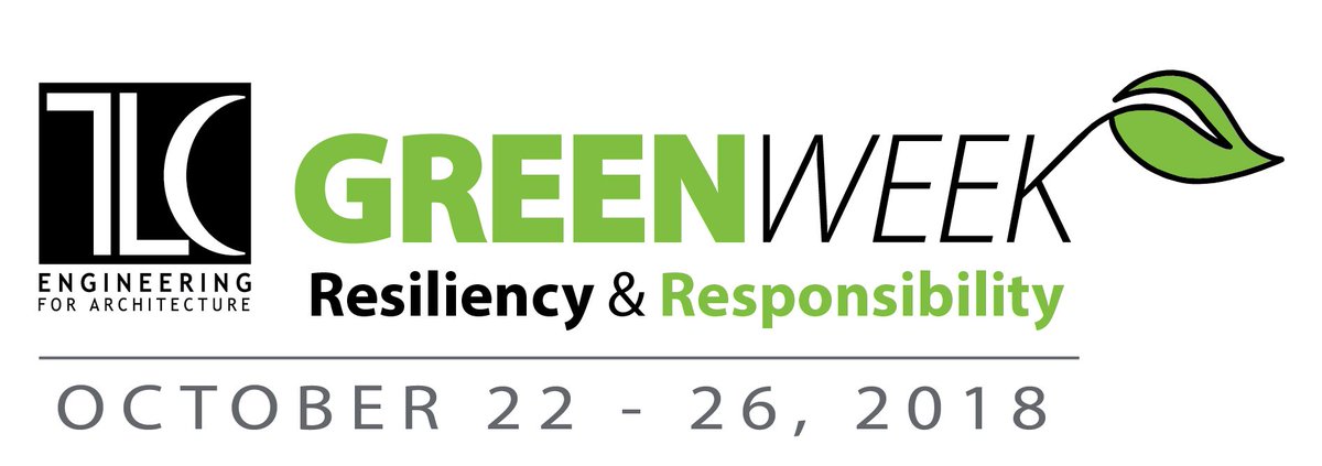 TLC_Engineering's tweet photo. TLC’s 6th annual GreenWeek is approaching! Events include lunch and learns that provide AIA and Florida PE CEU credit as well as thought provoking ways to achieve resiliency! Stay tuned for more info and make sure to join us in October! #TeamTLC #TLCGreenWeek https://t.co/WpudpphKrm