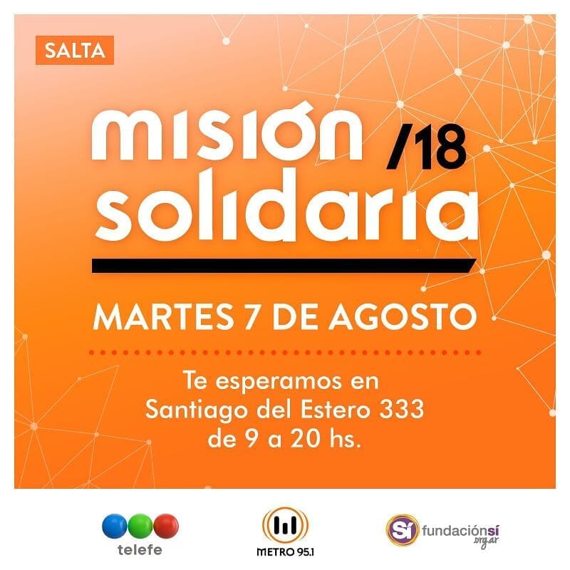 Se acerca la misión solidaria, este año también en salta 😊