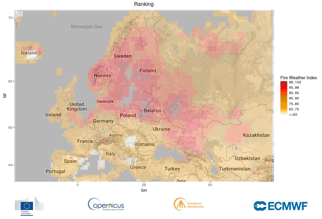 Detalhes sobre o clima europeu. Fonte Copernicus/ECMWF