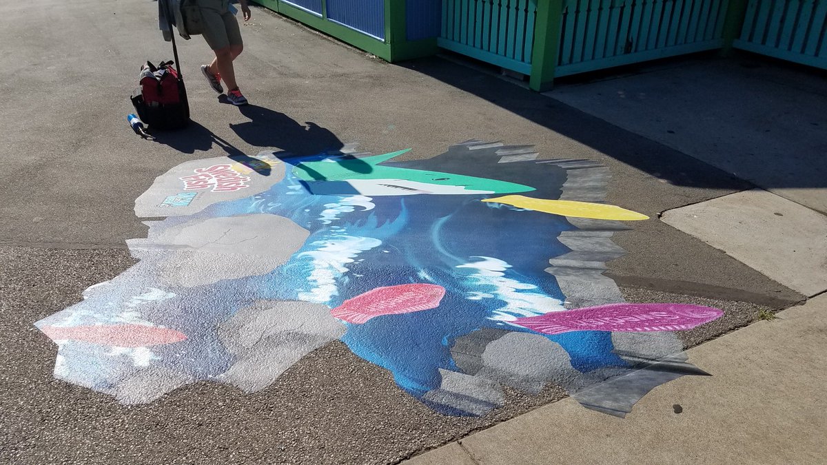 We're nearing the end of Shark Week! Here's an asphalt graphic we installed at the <a href="/stlzoo/">Saint Louis Zoo</a> earlier in the month!