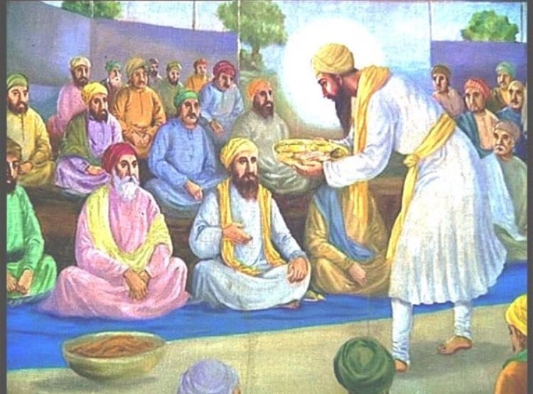 Dharam Seva Records on Twitter: "Guru Angad Dev ji (Part:3) The institution  of langar was maintained and developed. The Guru's wife personally worked  in the kitchen. She also served food to the