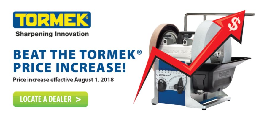 Commander_Tool's tweet image. Beat the annual #Tormek price increase that takes effect August 1st. Order from your preferred dealer by Tuesday!

Find your dealer: ow.ly/Kn7V30l9e9s

#AffinityToolWorks #TormekSharp