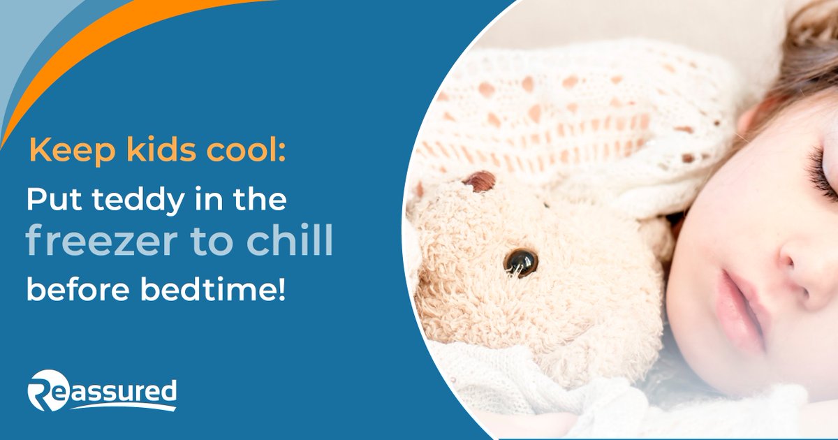 Struggling to keep children cool in the #heatwave? Why not pop their teddy in the freezer before bedtime so it's nice and chilled!

More ideas here: bit.ly/2v3Wydi