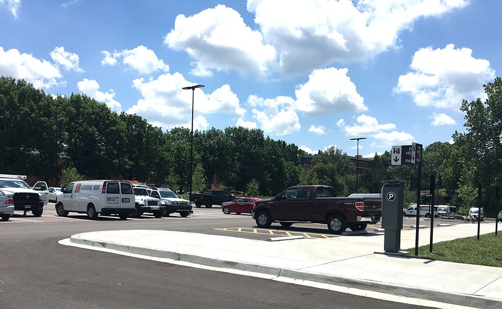Final touches, including updated signage &amp; a few other minor adjustments, are underway now at the new UK Student Center parking lot. The lot is set to open soon with 110 paid visitor spaces plus 10-minute pick-up parking spaces.