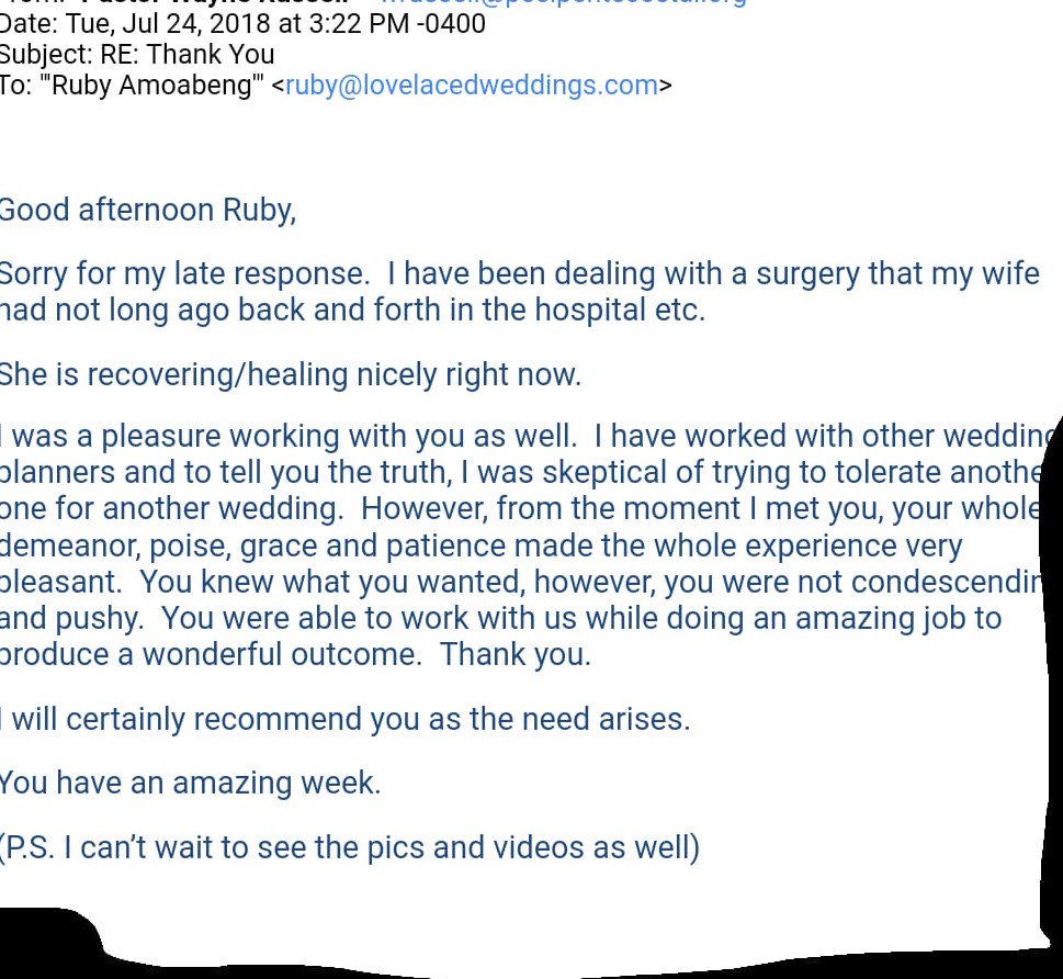 lovelacedwed's tweet photo. Feedback like this absolutely makes my whole week!! 😍 https://t.co/c7EIXoQtFQ