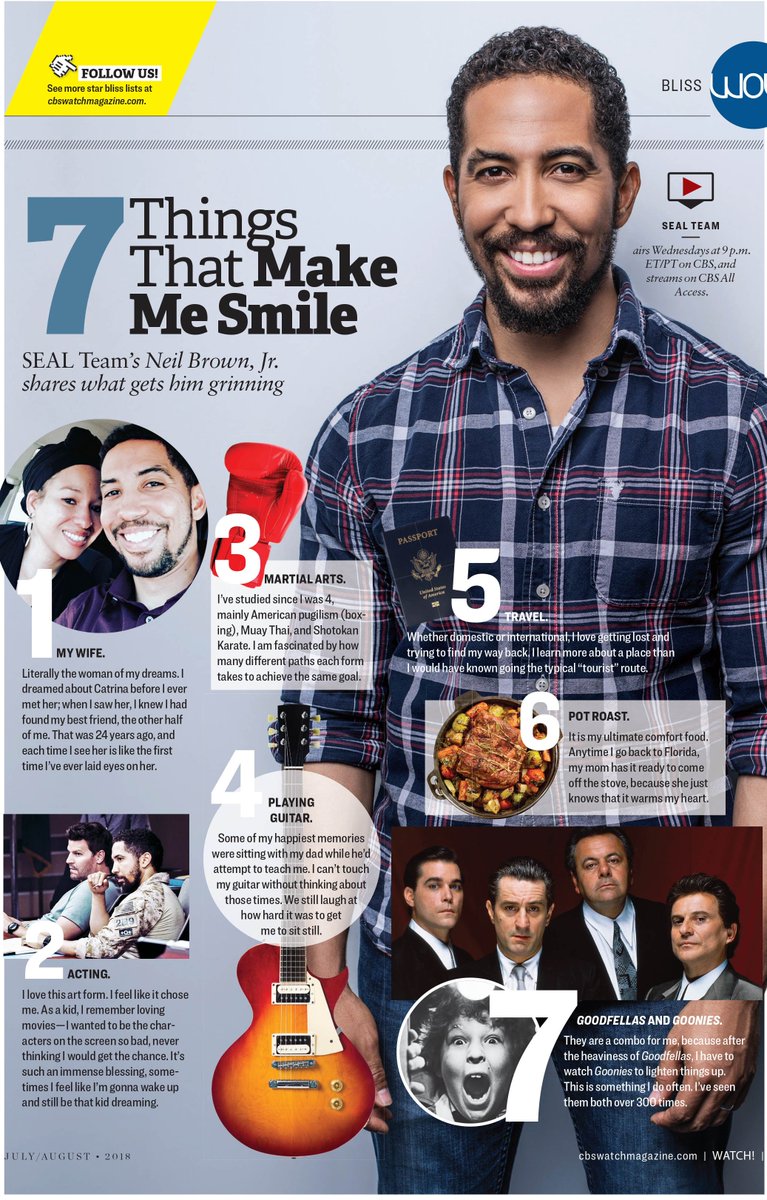 Check out this Fab pic of Neil Brown Jr, featured in the latest edition of CBS Watch Magazine. #@DimitryL
